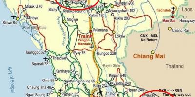 Zemljevid bangkok avtocesti