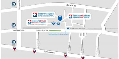 Zemljevid bangkok bolnišnici