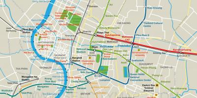 Zemljevid bangkok city center