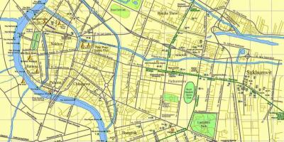Zemljevid bangkok cesti