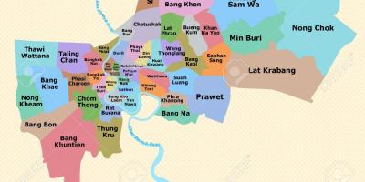 Zemljevid district bangkoka