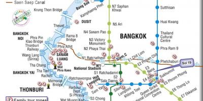 Bangkok javni prevoz zemljevid