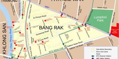 Zemljevid bangkok red light district