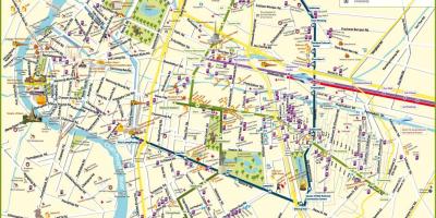 Zemljevid bangkok street