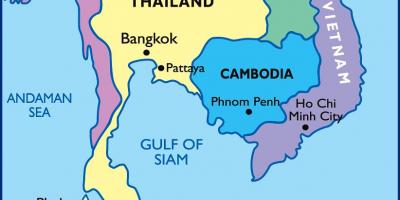 Bangkok tajska zemljevid