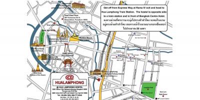 Hua lamphong železniške postaje zemljevid