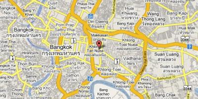 Zemljevid sukhumvit območje bangkok