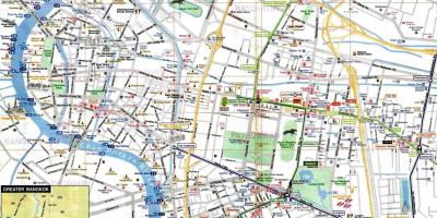 Bangkok turistična karta angleščina