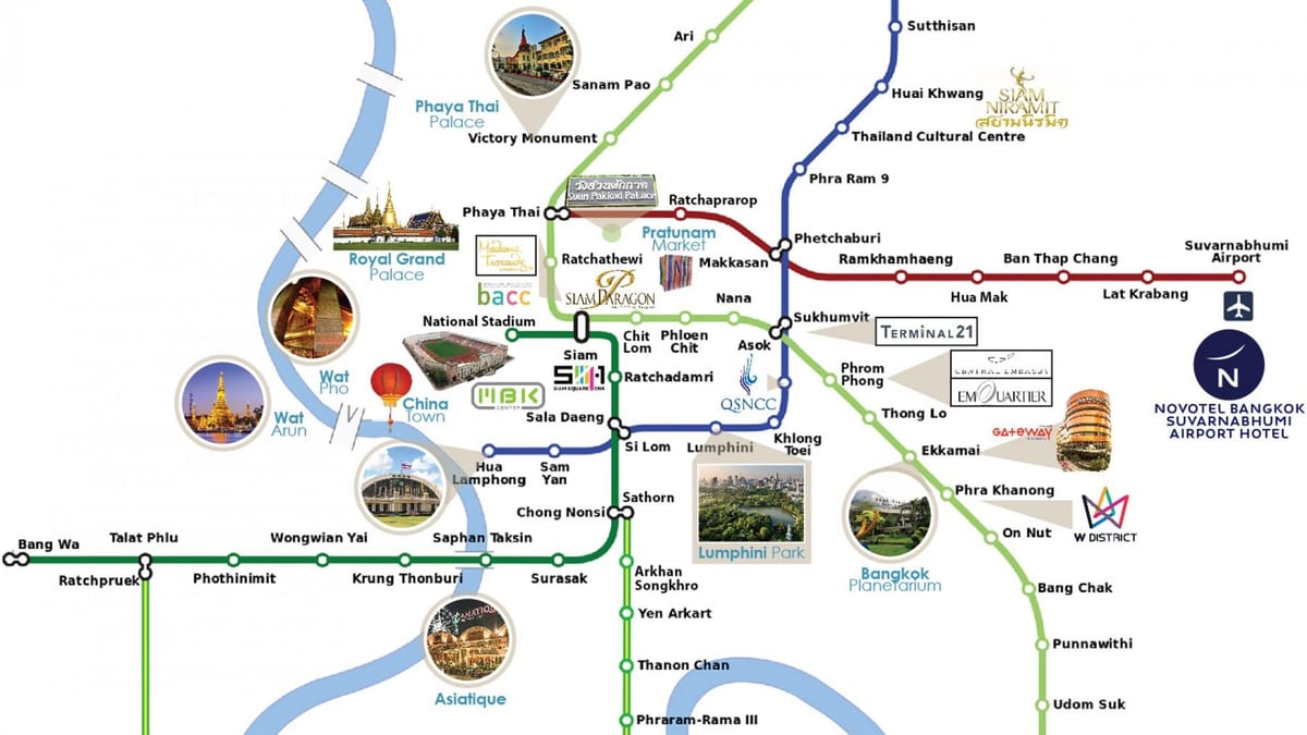 letališče suvarnabhumi povezavo zemljevid