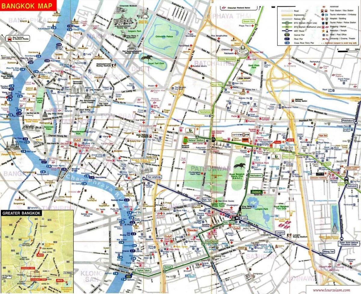zemljevid mbk bangkok