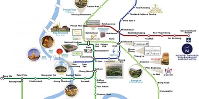 Letališče Suvarnabhumi povezavo zemljevid