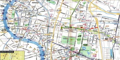 Bangkok turistična karta angleščina